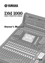 Yamaha DM1000 Editor Owner's Manual