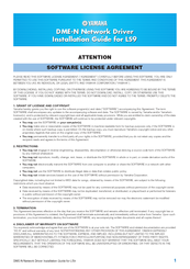 Yamaha DME-N Network Driver Installation Manual