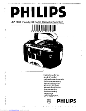 Philips AZ1100 - Single Deck Bedienungsanleitung