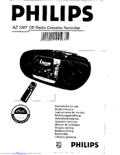 Philips AZ1307 - Portable Radio Cass Rec Manual De Utilização