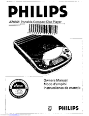 Philips AZ6856 - Cd Portable Manual De Usuario