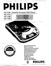 Philips AZ7166 - Cd Portable Instructions For Use Manual