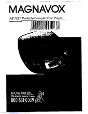 Magnavox AZ7261 - Cd Personal Manuel D'utilisation