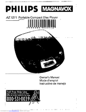 Magnavox AZ7271 - Cd Personal Manual De Usuario