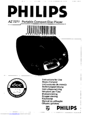 Philips AZ7271 - Cd Personal Instruções De Uso