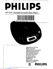 Philips AZ7275 - Cd Personal Instruções De Uso