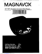 Magnavox AZ7461 - Portable Radio Cass Rec Manual Del Usuario