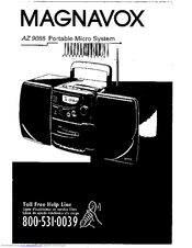 Magnavox AZ9055 - Portable Radio Cass Rec Manual Del Usuario