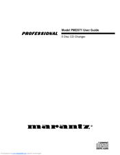 Marantz PMD371 User Manual