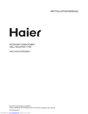 HAIER HSU-24HEA03/R2DB-I Installation Manual