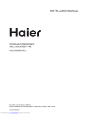 HAIER HSU-24HEA03-R2-I Installation Manual