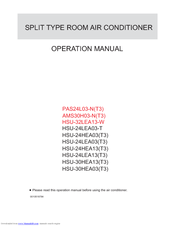 HAIER HSU-24LEA03-T Operation Manual