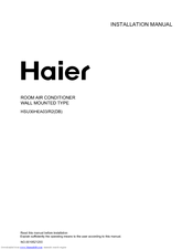 HAIER HSU30HEA03/R2 Installation Manual