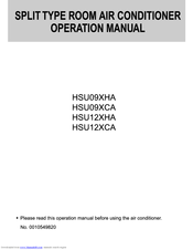 HAIER HSU09XCA Operation Manual