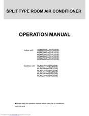 HAIER HUM07HA03-R2 Operation Manual