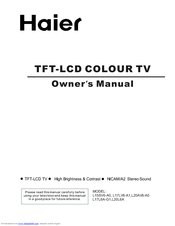 HAIER L17L6A-G1 Owner's Manual