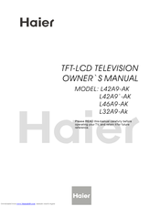 HAIER L32A9-AK Owner's Manual