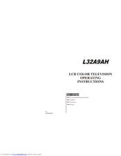 HAIER L32A9AH Operating Instructions Manual