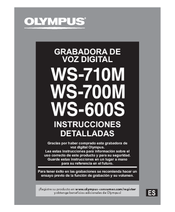 Olympus WS 600S Instrucciones Detalladas