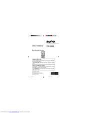 Sanyo TRC540M - Auto Stop Microcassette Recorder Instruction Manual