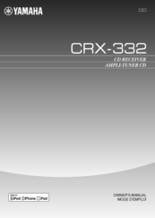 Yamaha CRX-332BL Owner's Manual
