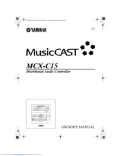 Yamaha MCX-C15P Owner's Manual