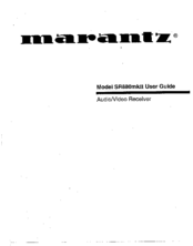 Marantz SR-880mkII User Manual