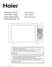 HAIER MWG10021TB Owner's Manual