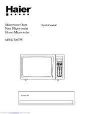 HAIER MWG706TW Owner's Manual