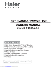 Haier P46C3A-A1 Owner's Manual