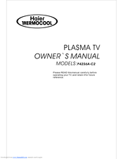 Haier P42S6A-C2 Owner's Manual