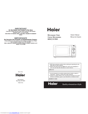 HAIER MWQ747RW Owner's Manual