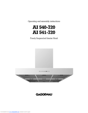 GAGGENAU AI 540-720 Operating And Assembly Instructions Manual
