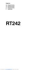 GAGGENAU RT242 Manual
