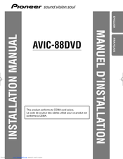Pioneer AVIC-88DVD - Navigation System With DVD-ROM Installation Manual
