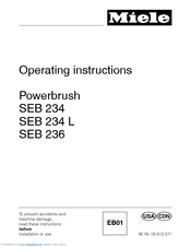 MIELE SEB 234 -  2 Operating Instructions Manual
