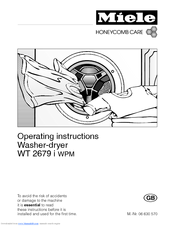 Miele WT 2679 i WPM Operating Instructions Manual