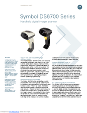 Symbol DS6707-SR20007ZZR Specifications