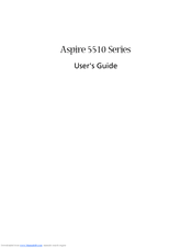 Acer Aspire 5510 Series User Manual