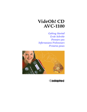 Adaptec VideOh! CD AVC-1100 Getting Started