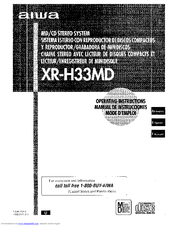 Aiwa XR-H33MD Operating Instructions Manual