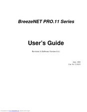 Alvarion BreezeNET PRO.11 Series User Manual