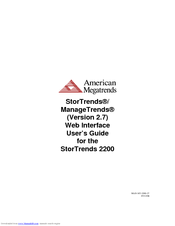American Megatrends StorTrends 2200 User Manual