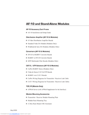 AutoPatch AF-10 Installation And Setup Manual