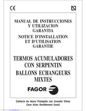 Fagor BALLONSR Manual De Instrucciones