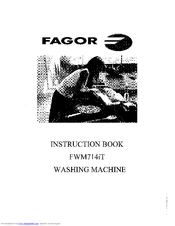 FAGOR FWM714IT Instruction Book