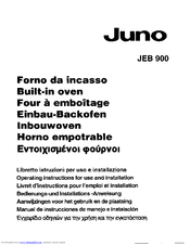 JUNO JEB900E Operating Instructions For Use And Installation