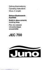 JUNO JEC700E Operating Instructions Manual