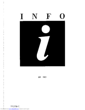 JUNO JGI1401 Instruction Book
