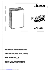 JUNO Le Maitre JGI1421 Operating Instructions Manual